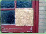 boarded up Farnham